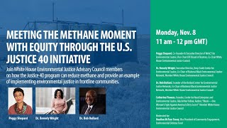 Meeting the Methane Moment with Equity Through the US Justice40 Initiative | COP26