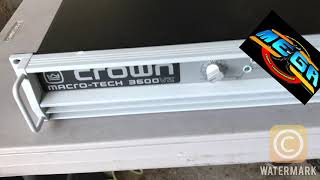 Crown macrotech 3600 para grabes de Sonido mega Tony Hernandez