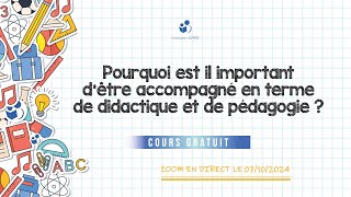 CRPE : Pourquoi est il important d'être accompagné en terme de didactique et de pédagogie ?