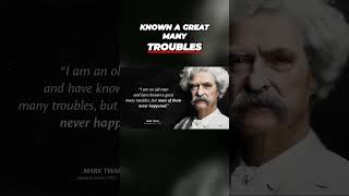 Mark Twain's Advice On Troubles #motivation #stoicism