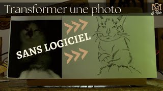 Transformer une photo en dessin sans logiciel : modèle pour le chantournage