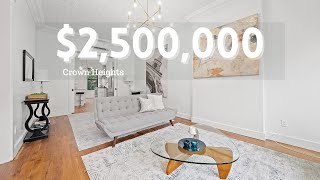 Inside a $2.5M Crown Heights, NYC Townhouse | 4,050 ft², $617 per ft², 11 rooms, 6 Beds, 3.5 Baths