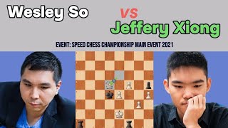 Wesley So vs Jeffery Xiong – Speed Chess Championship Main Event 2021