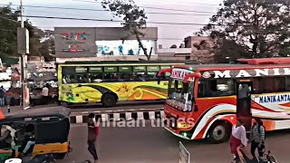 Sivamani and manikanta private buses in beside Narasannapeta Apsrtc complex