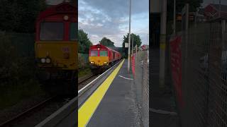 DB 66s barrage through Johnston #railway #train #trainspotting #trending #shorts