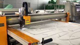 Sofa and Mattress Quilting Machine With Auto Feeding At Customer's Factory