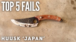 TOP 5 HUUSK Knife FAILS