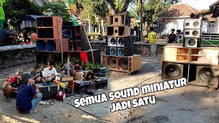 sound system miniatur satu kampung