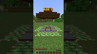 How To Escape Traps At Different Ages😎In Minecraft🤯(INSANE)😍 #minecraft #shorts