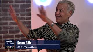 Jim DeLorenzo's "Press Conference" w/Donna Allie, founder/CEO of Team Clean