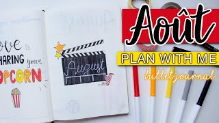 • Plan with me: Août⎪Bullet Journal⎪August⎪ZoWé