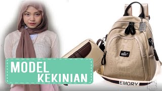 TAS RANSEL WANITA IMPORT MODERN MODEL TERBARU, REVIEW TAS RANSEL EMORY TERBARU MORICCA 08EMO3215