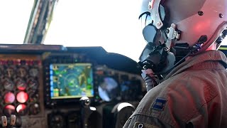 BOMBER TASK FORCE EUROPE B-52s Takeoff From Spain And Are Intercepted By Polish & Danish F-16 Vipers