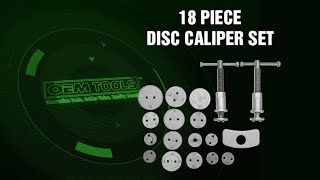 OEMTOOLS 27113 Disc Caliper Set, 18 Piece