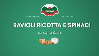 Ravioli Ricotta e spinaci con crema di noci