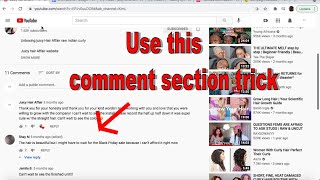 How savvy customers use the comment section of raw hair reviews