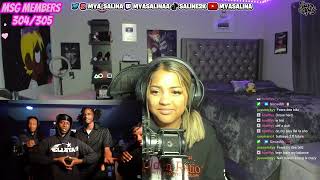 Mya Salina REACTS to Fr33Bandit x Set da Trend x Quelly Woo - Trendy Woo Intro (Prod ChrisSaves)