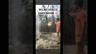 Micro Draco 7.62x39 Spits Fire #guns #fire #draco