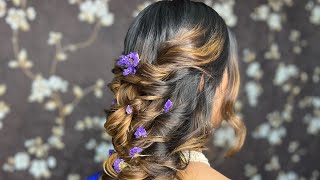 Easy quick bridal braid in details guidance. Bride to be. #bridalhairstyle #quickhairstyle #viral