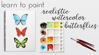 Learn to Paint Realistic Watercolor Butterflies a Skillshare Class by Anne Butera