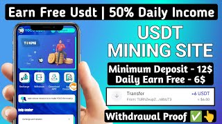 New Usdt Earning Site | USDT Mining Site | 2024 Best Investment | Trx Usdt Earning Website 1014