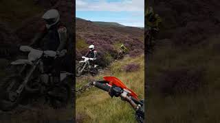 wales with the boys on the enduro bikes