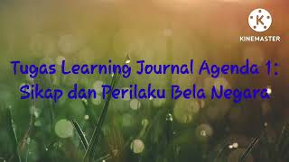 Learning Jounal Agenda 1