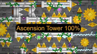 NEW HARDEST!!! Ascension Tower 100% (EXTREME PLAT DEMON) By zHappyy [Geometry Dash]