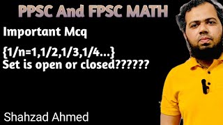 Important Mcq on ppsc and Fpsc by Shahzad Ahmed. #ppscmathtestpreparation #ppsc #closed