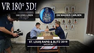 Ding Liren vs Magnus Carlsen in Virtual Reality! 2019 St. Louis Rapid and Blitz: Round One