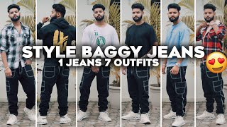 How to Style Baggy Jeans😍 | 7 Ways To Wear Baggy Jeans