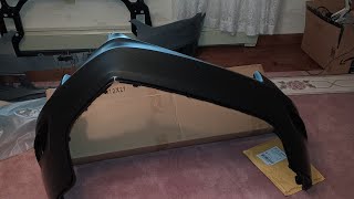 Folded in half Amazon / Ebay Jeep bumper cover