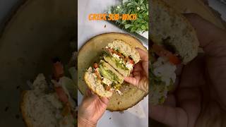 Tasty Greek Sub-wich | Easy To Make Sandwich Recipe | SaltInAll #Shorts