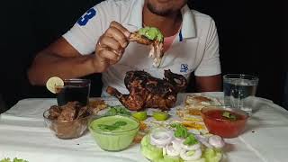 chicken roast chatni and 🍳🍳🍳🍳🍳 egg and 🥗 salade well come to new vlog subscribe and like