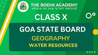 GOA BOARD || CLASS 10  || GEOGRAPHY || WATER RESOURCES