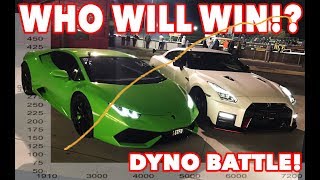 We test a $300,000 Nismo R35GTR on the Dyno vs a Lamborghini Huracan!