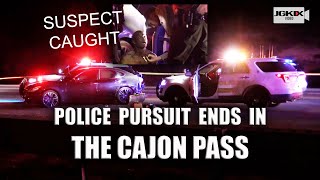 Police Pursuit Ends in the Cajon Pass