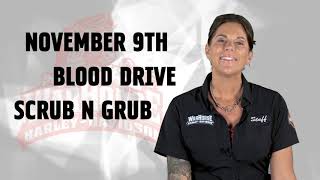 WarHorse Harley-Davidson Blood Drive and Scrub n Grub