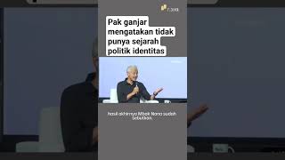 pak ganjar mengatakan tidk punya sejarah politik identitas?bagaimana pendapat netizen?#ganjarpranowo