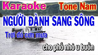 Người Đành Sang Sông Karaoke Tone Nam || Nhạc Sống Phương Hiếu Organ