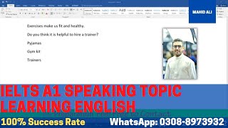 IELTS Life Skills A1 | Online Sample Class | Speaking Topic Learning English | Mahid Ali