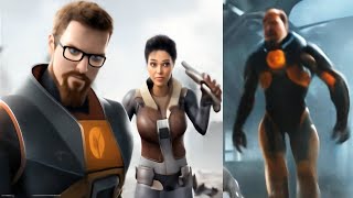 Half-Life images turned into AI fever dream