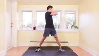 Stretches - Standing Spinal Twist 1