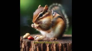 Joyful Acrobats: Celebrating the Charm of Chipmunks in Nature's Theater 🌿🐿️#nature #shorts #viral