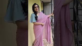 Star Magic Anchor Lakshmi Nakshathra in Saree outfit new