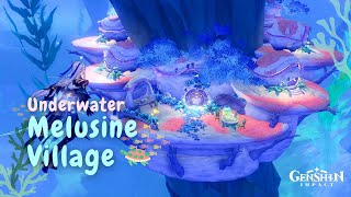 Underwater Melusine Village 🐟 || Genshin Serenitea Pot Design