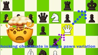 King’s pawn variation | Shocking checkmate with queen and knight in cpoycat