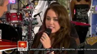 Miley Cyrus Interview + The Climb (Today Show 08 28 09)