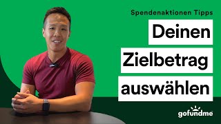 Auswählen eines Zielbetrags für deine GoFundMe-Spendenaktion