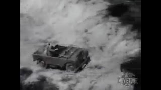 British Movietone news documents the emergence of the 'Land-Rover'.